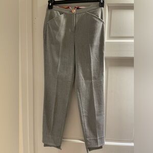 Ted Baker Light Gray Textured Dress Pants
